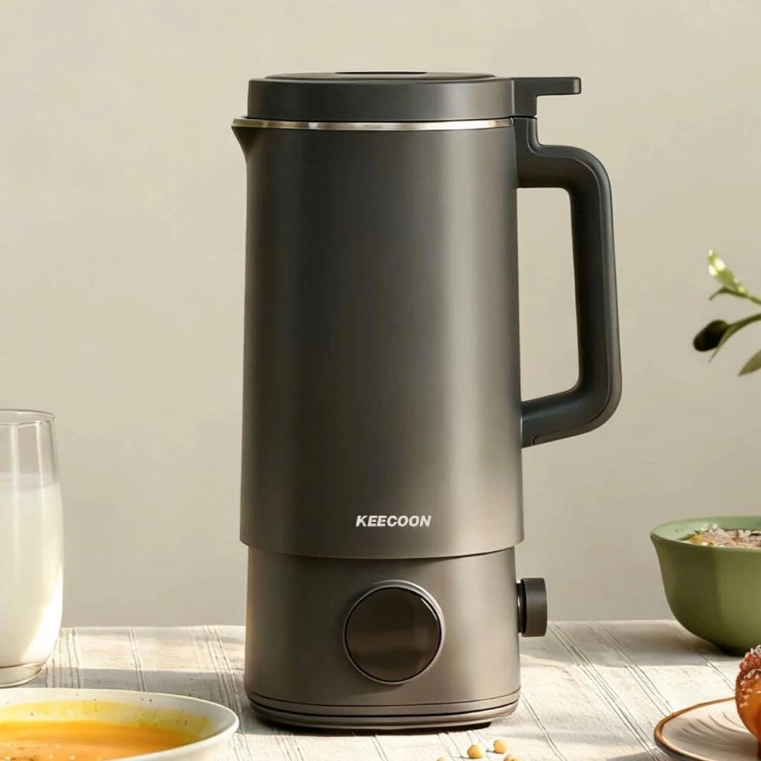 【新品】豆乳メーカー 自動調理ポット スープメーカー 大容量 多機能 ブラック