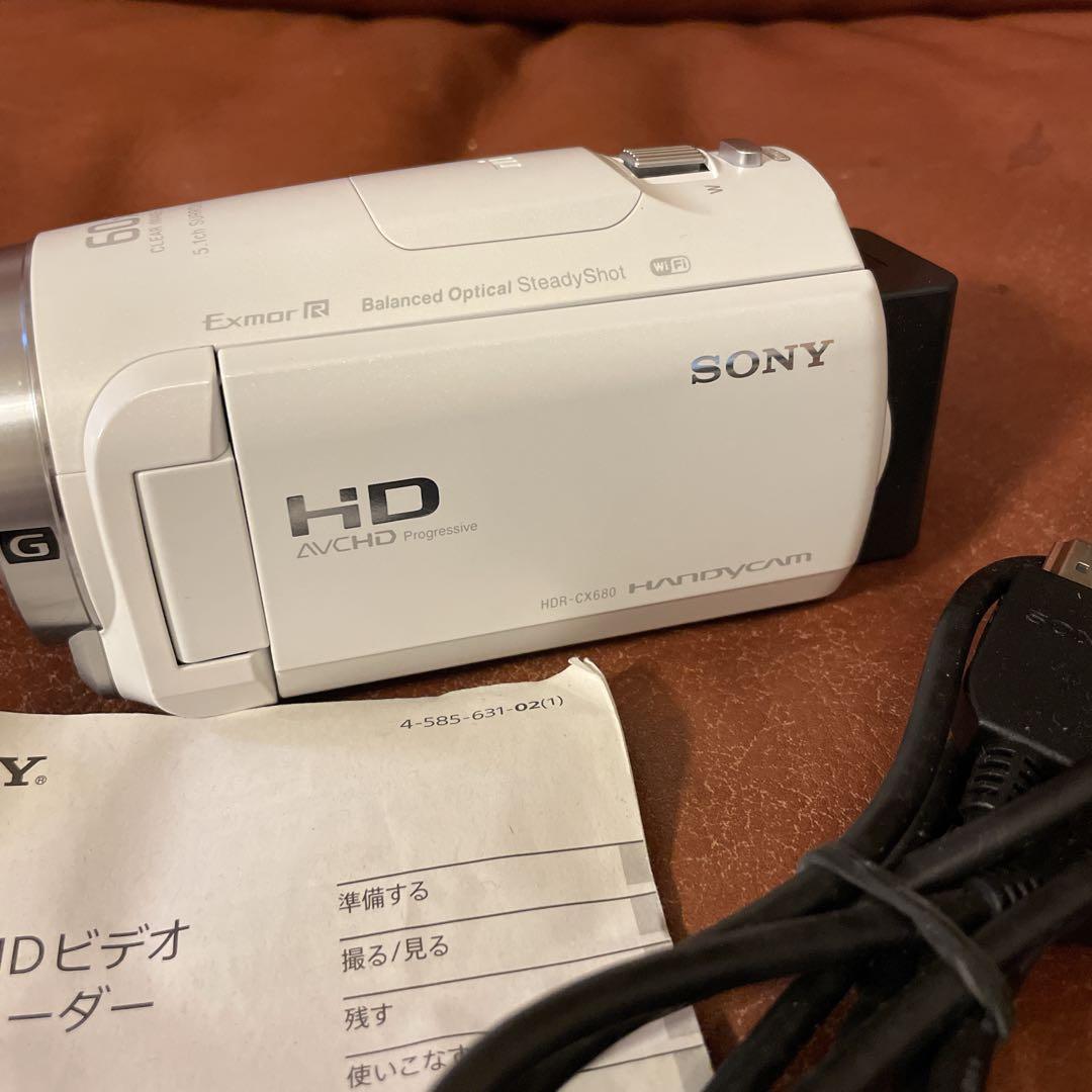 ★美品★ Sony ソニー HDR-CX680 ハンディカム　ホワイト