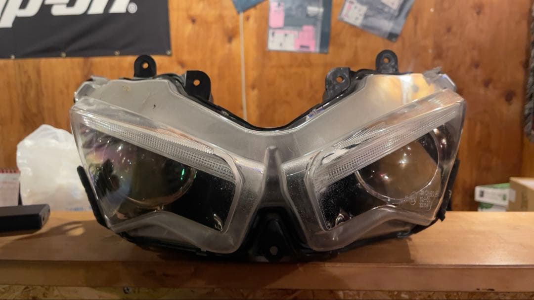 LED ヘッドライト kawasaki ZX25R 配線付き