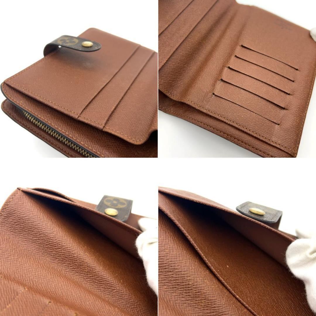 ルイヴィトン ポルトパピエジップ 二つ折り財布 モノグラム 男女兼用