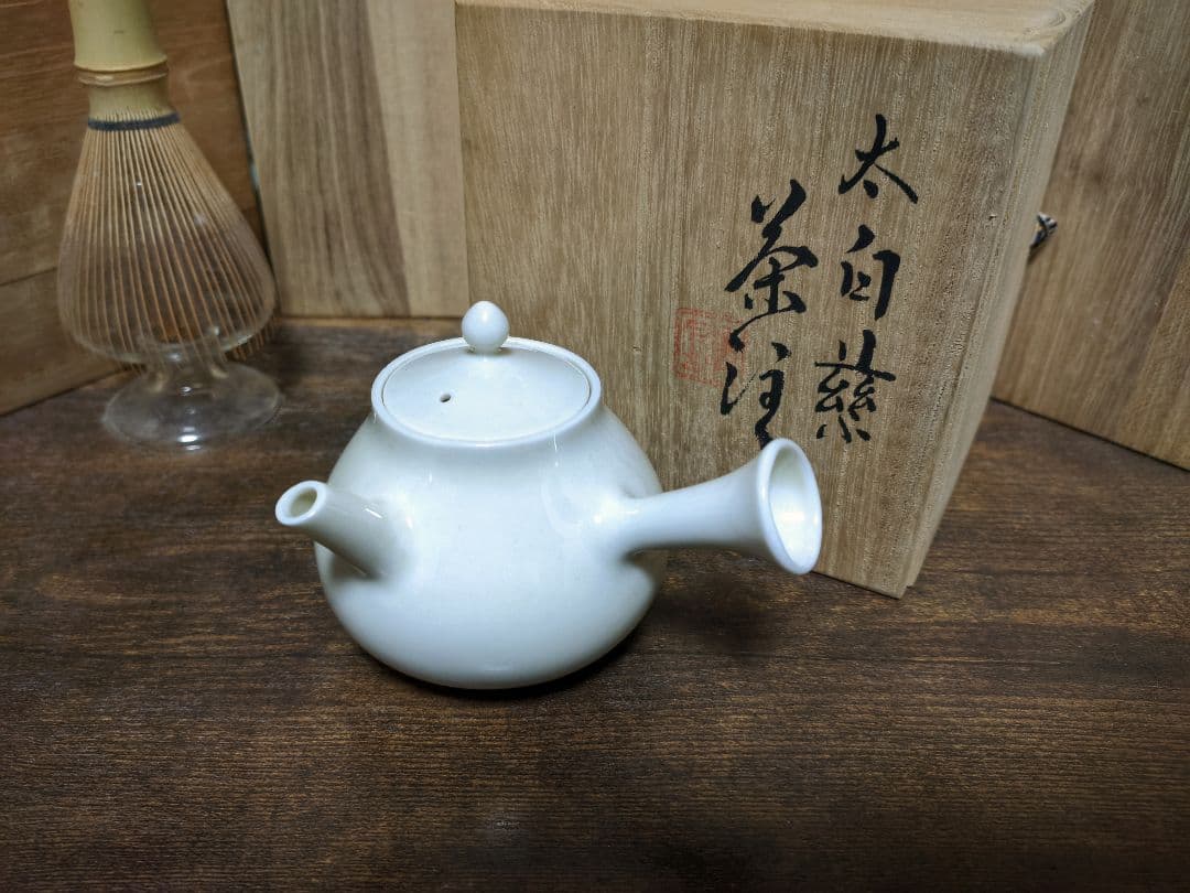 はやみまさん専用 京都 清風 与平 帝室技芸員 急須 茶注 太白 白磁 煎茶器