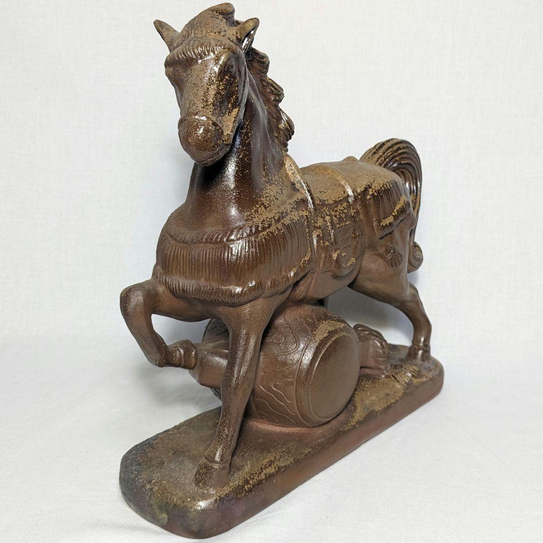 小野田瑞穂 備前焼 午置物 馬 細工物 オブジェ ウマ 縁起物 競馬 金運 財運