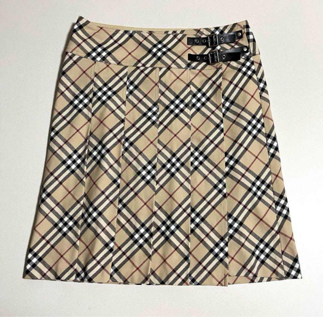 BURBERRY BLUE LABEL ノバチェック　プリーツスカート　38