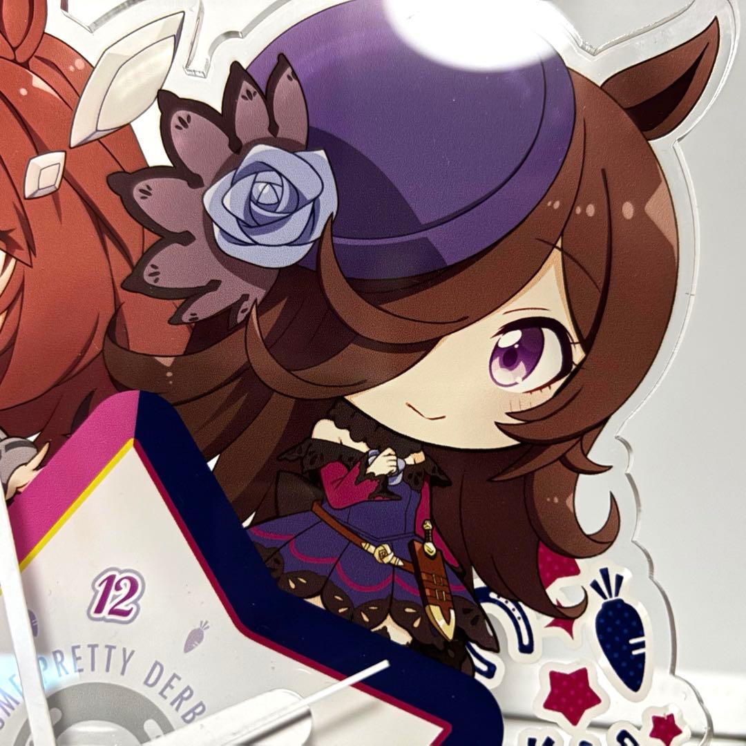 エ*)様 ウマ娘 ぷちちょこアクリル置時計 【ミホノブルボン＆ライスシャワー】