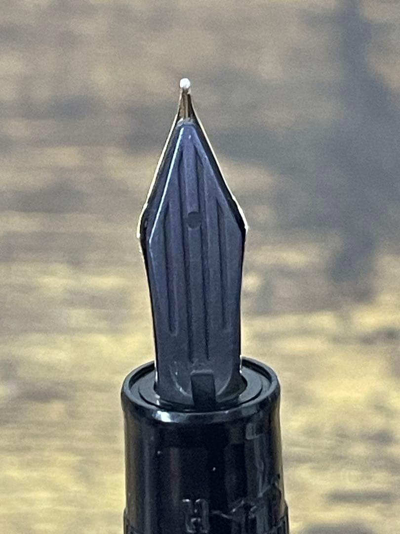 試筆のみ　初代　ジャスタス　14金　ゴールド　万年筆　パイロット　嵌合式　中字