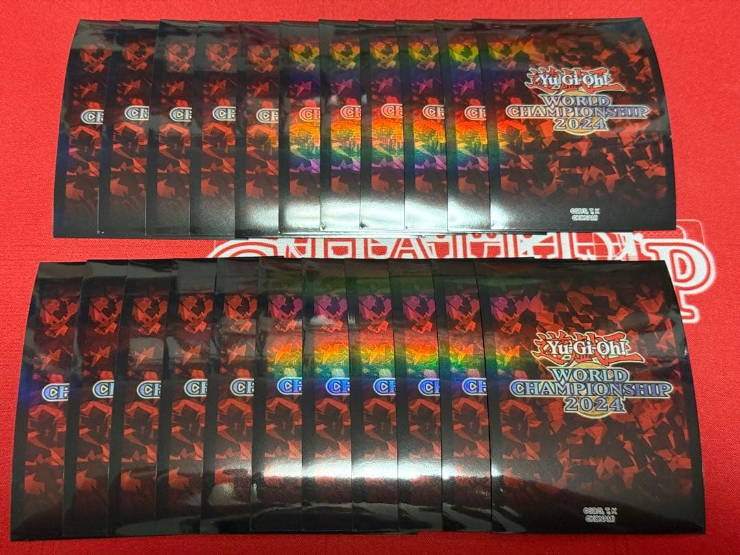 【出回りなし】 遊戯王 WCS 2024 赤 スリーブ 70枚