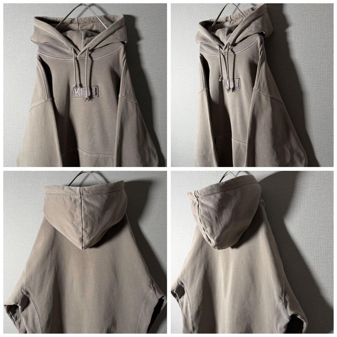 完売モデル★KITH キス パーカー フーディ ボックスロゴ オリーブ M〜L