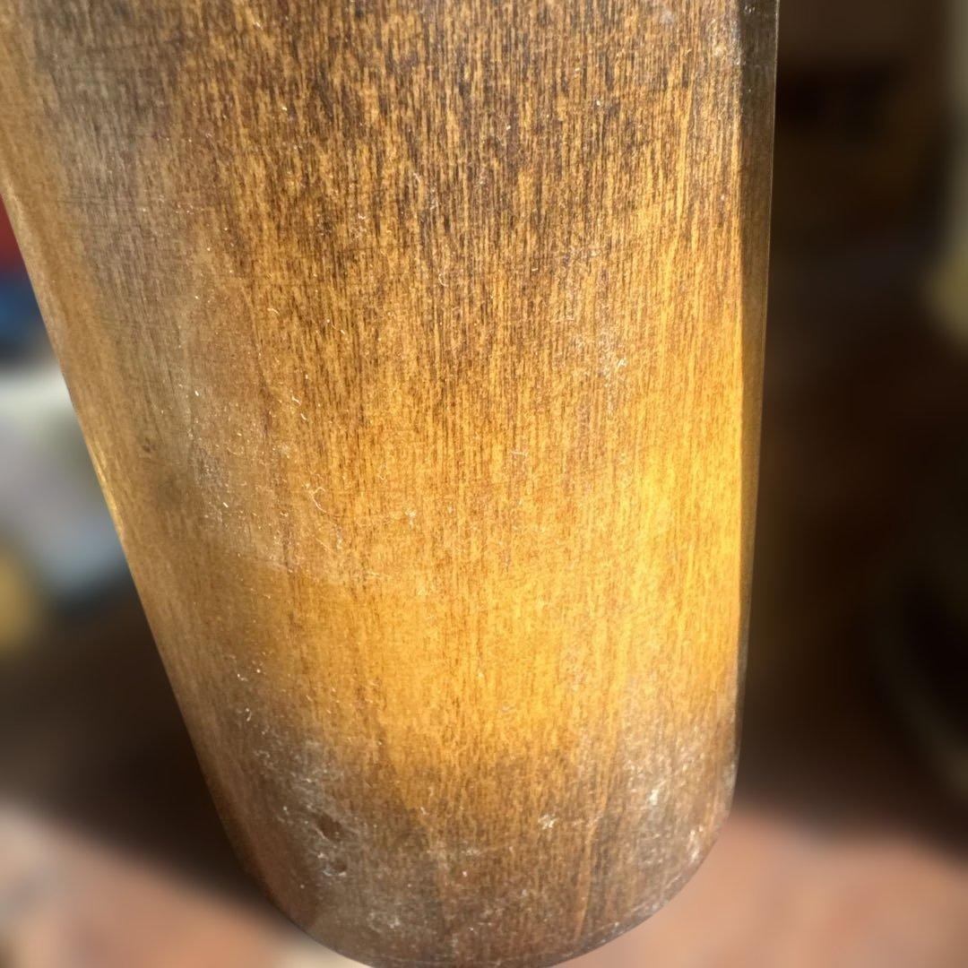 木製こけし 花模様 微笑み　渡辺正雄　彩秋