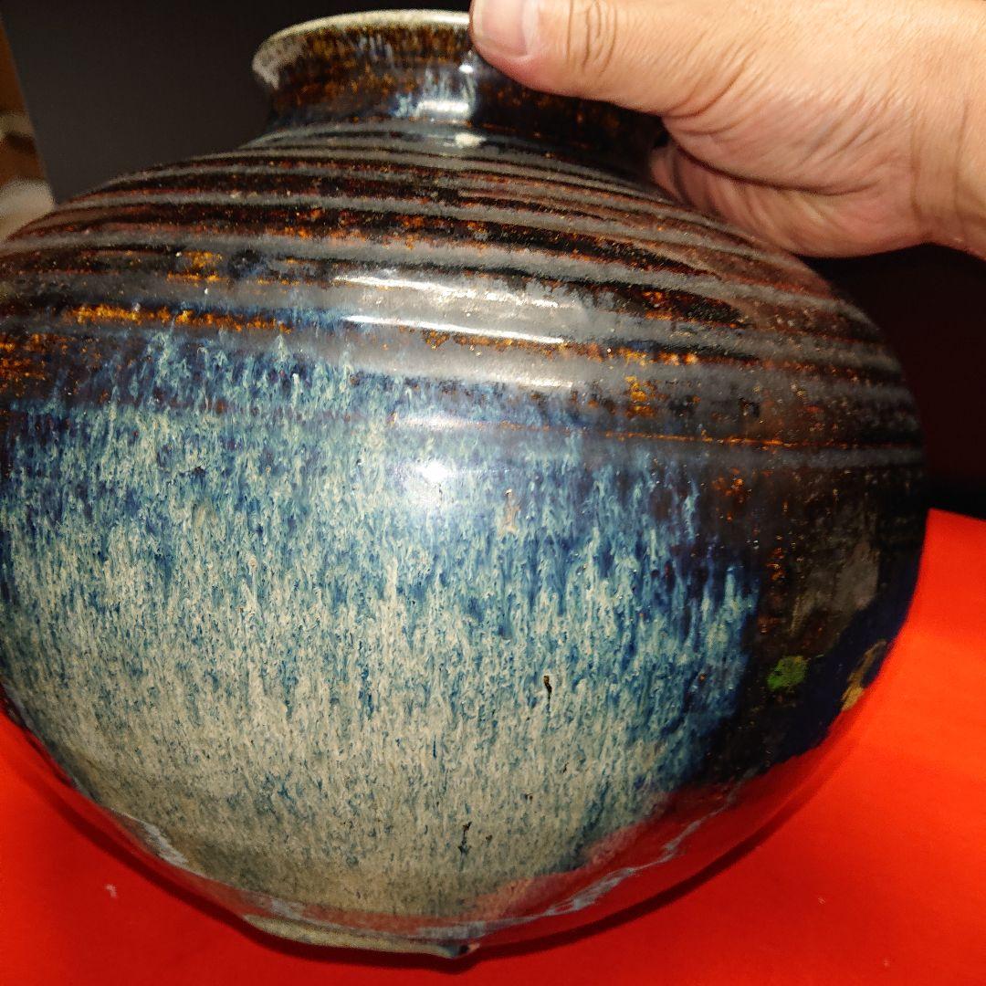 陶器壺、花瓶、小石原焼