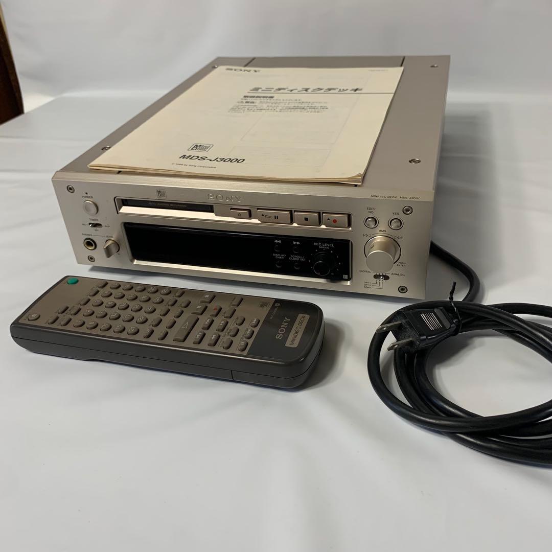 SONY MDS-J3000 MDデッキ リモコン付き ジャンク