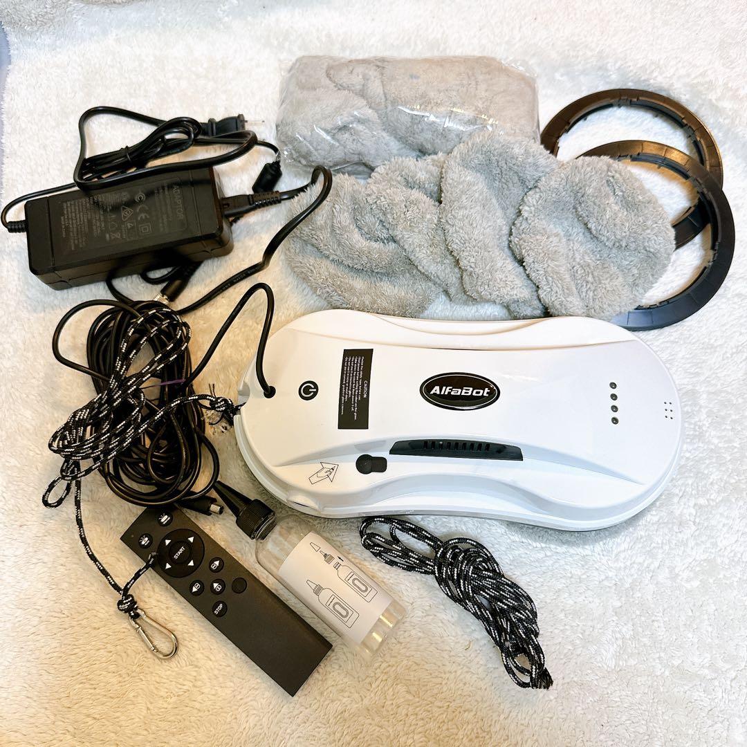 窓拭きロボットAlfaBot X7自動水スプレー取扱説明書付き