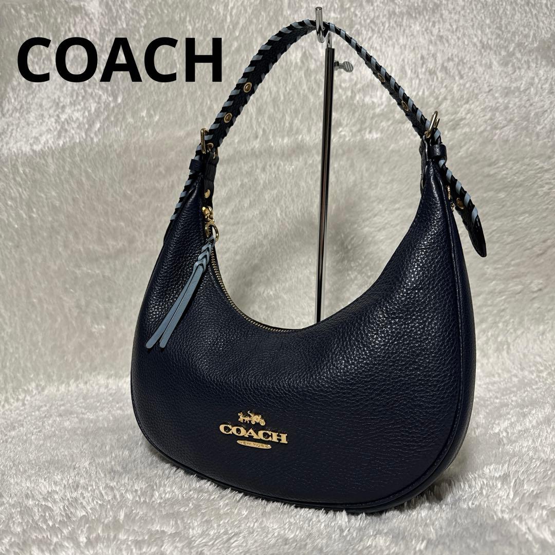 【希少✨️】COACH コーチ ワンショルダーバッグ ベイリー ホーボー ネイビー