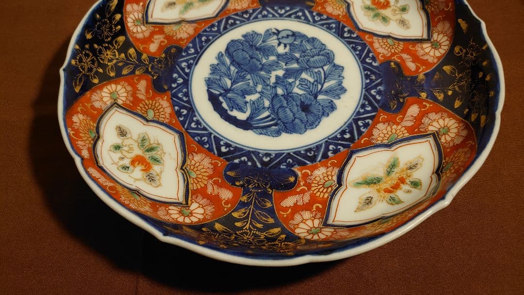 大聖寺伊万里　古伊万里　伊万里　菓子皿　鑑賞陶器　蔵出し　富貴長春　１客