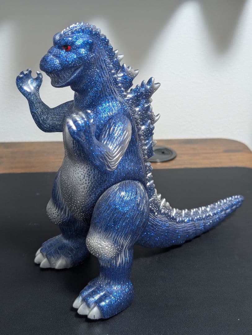 ゴジラ ソフビ マルサン Godzilla 1954 Blue Glitter