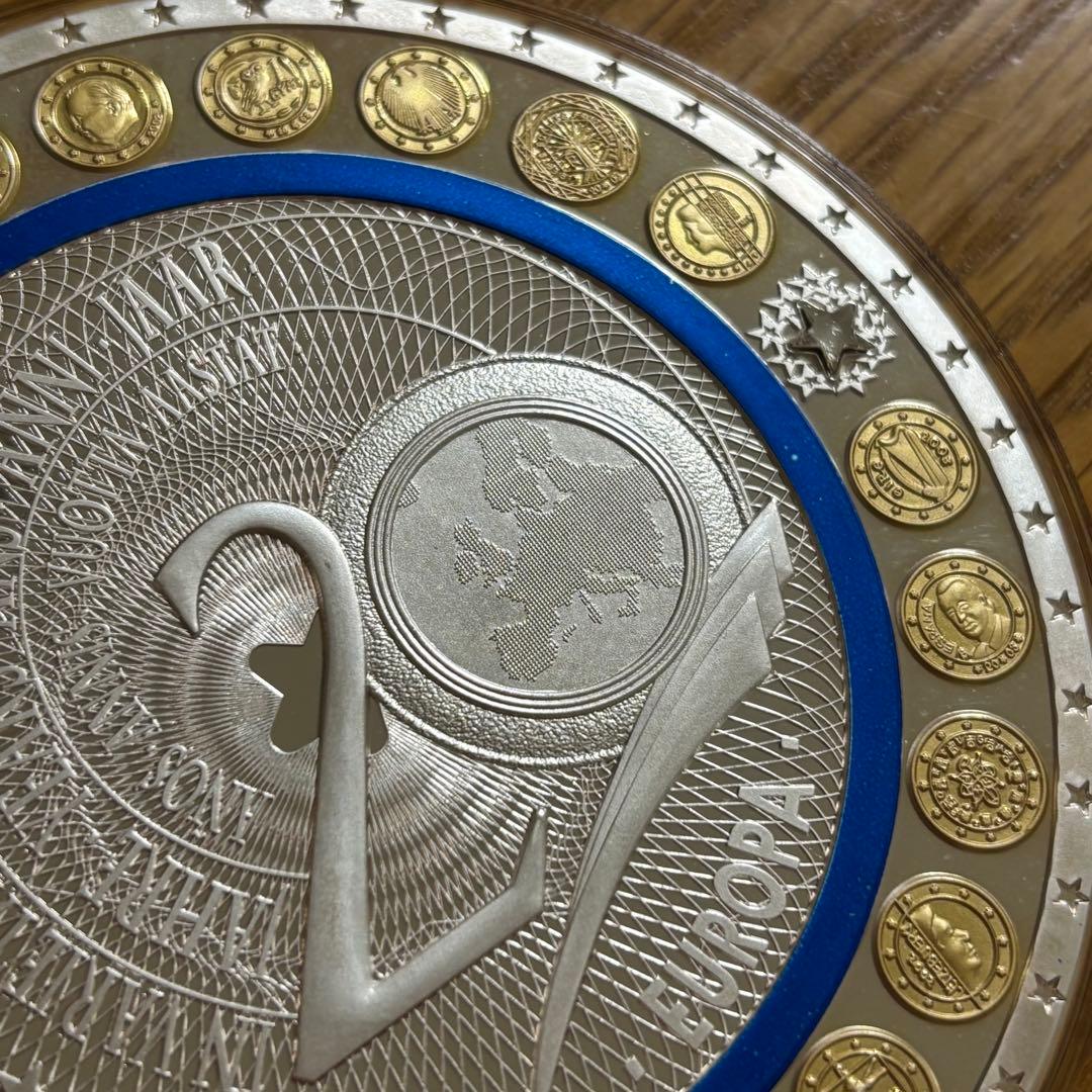 【ユーロ誕生20周年 超大型】376g スワロフスキー 装飾付 ドイツ
