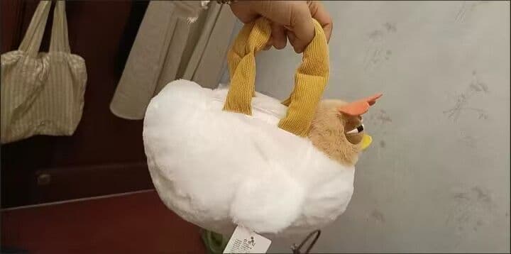 持ち手付きぬいぐるみ 鶏