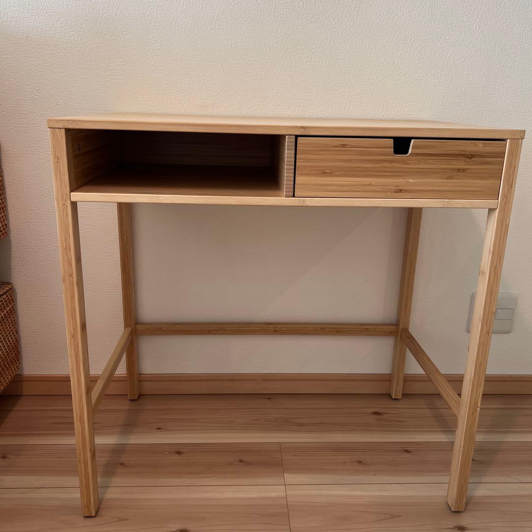 IKEA イケア ノールドシーサ ドレッサー　机 竹製　※説明書、六角あり