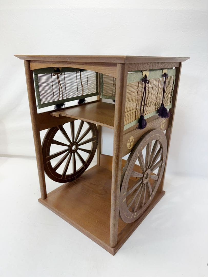 ほぼ未使用 茶道具 淡々斎好写 御幸棚 飾り棚 炉.風炉兼用 茶棚 紙箱