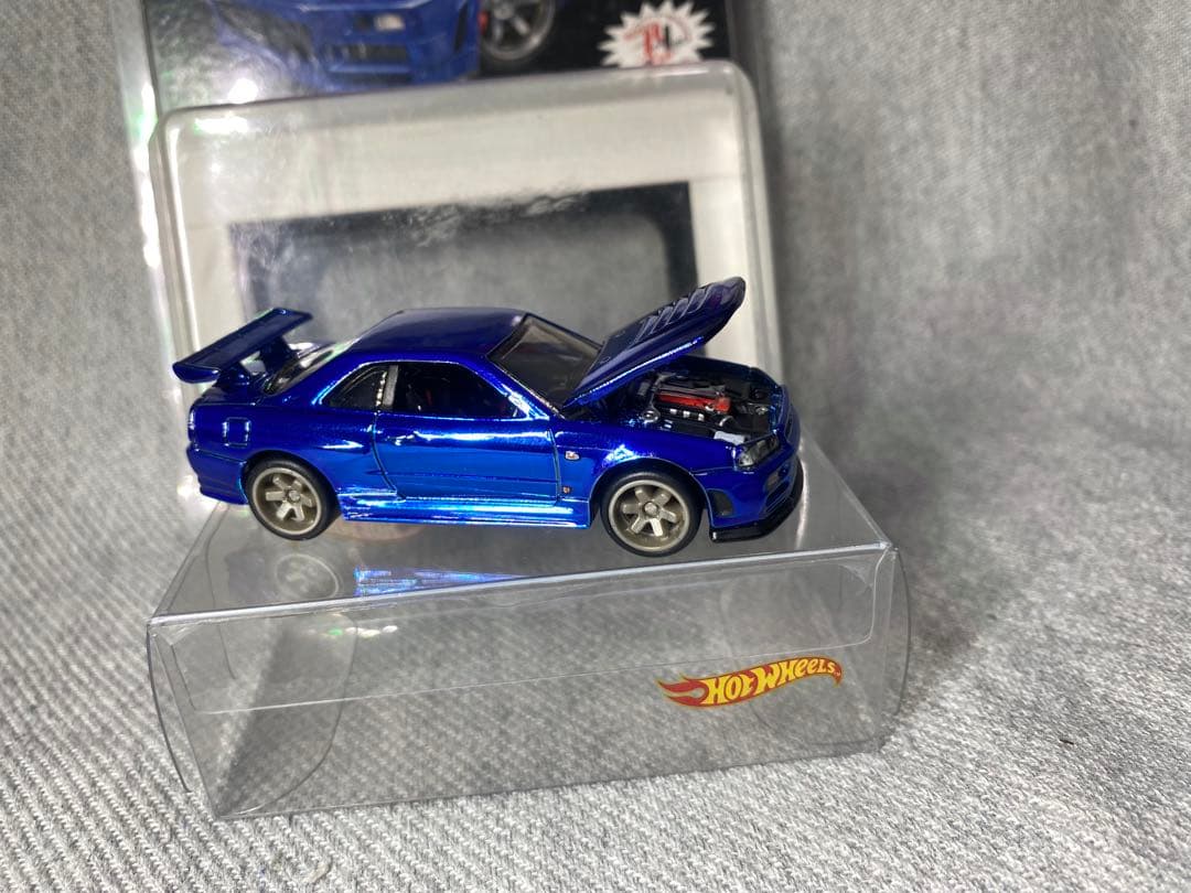 ホットウィール RLC 日産　スカイライン GT-R R34 Blue 青ルース