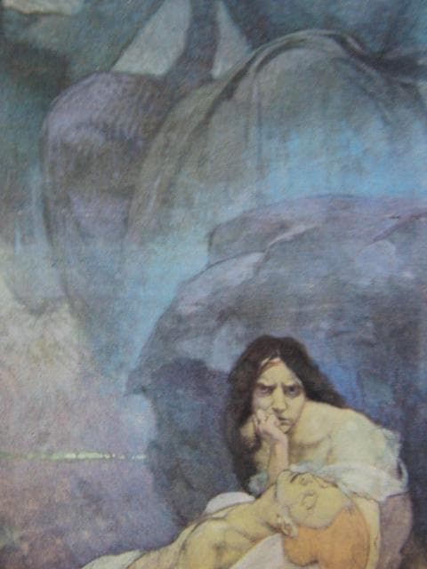 アルフォンス・ミュシャ、悲劇（ドイツ劇場の装飾のための習作）