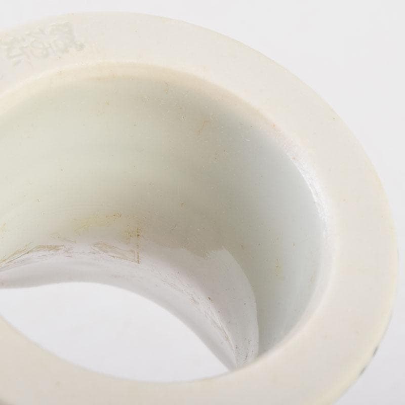 茶道具　京焼　平安昭阿弥造　染付　束柴蓋置　共箱　C　8676