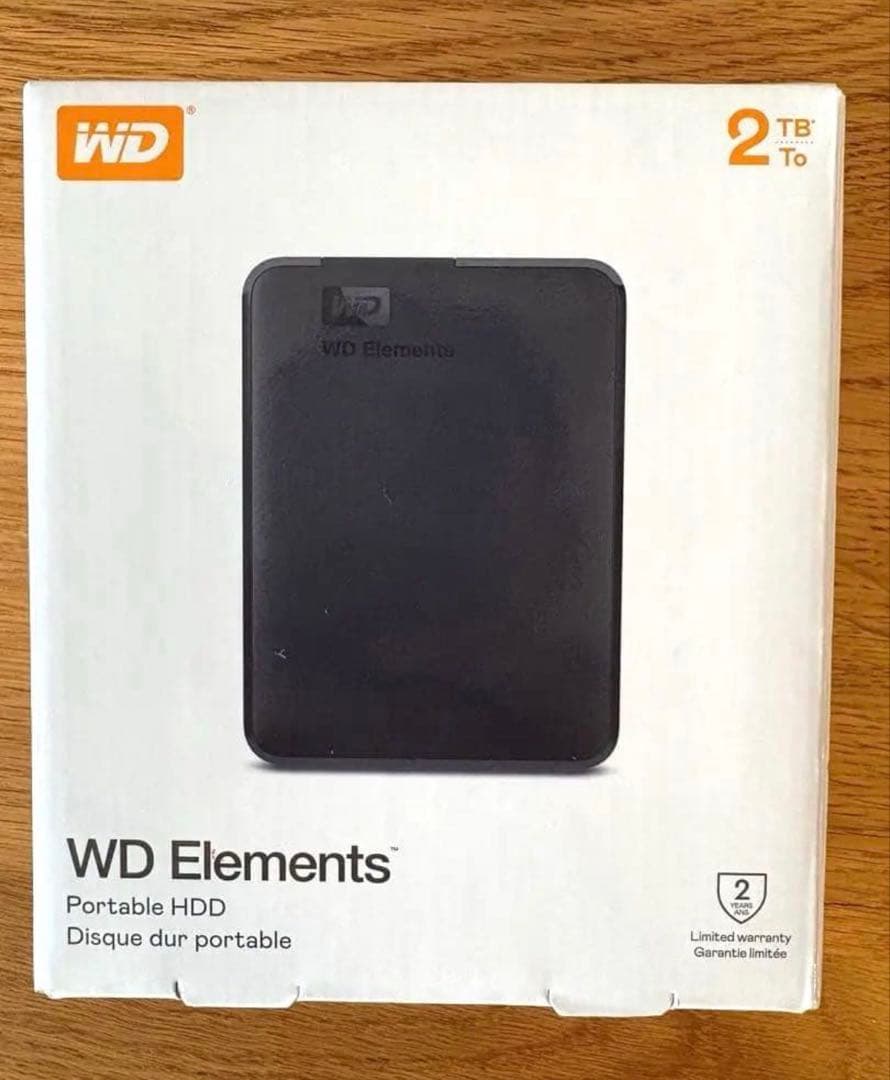 エ*ラ様 未開封　WD HDD ポータブルハードディスク ブラック 2TB