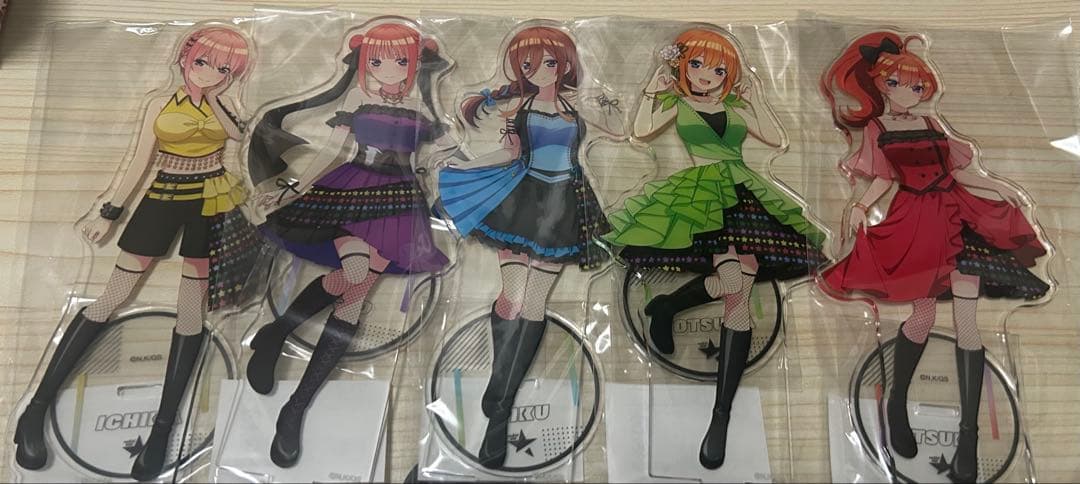 五等分の花嫁　一花　二乃　三玖　四葉　五月　ロックアイドルver. 　アクスタ