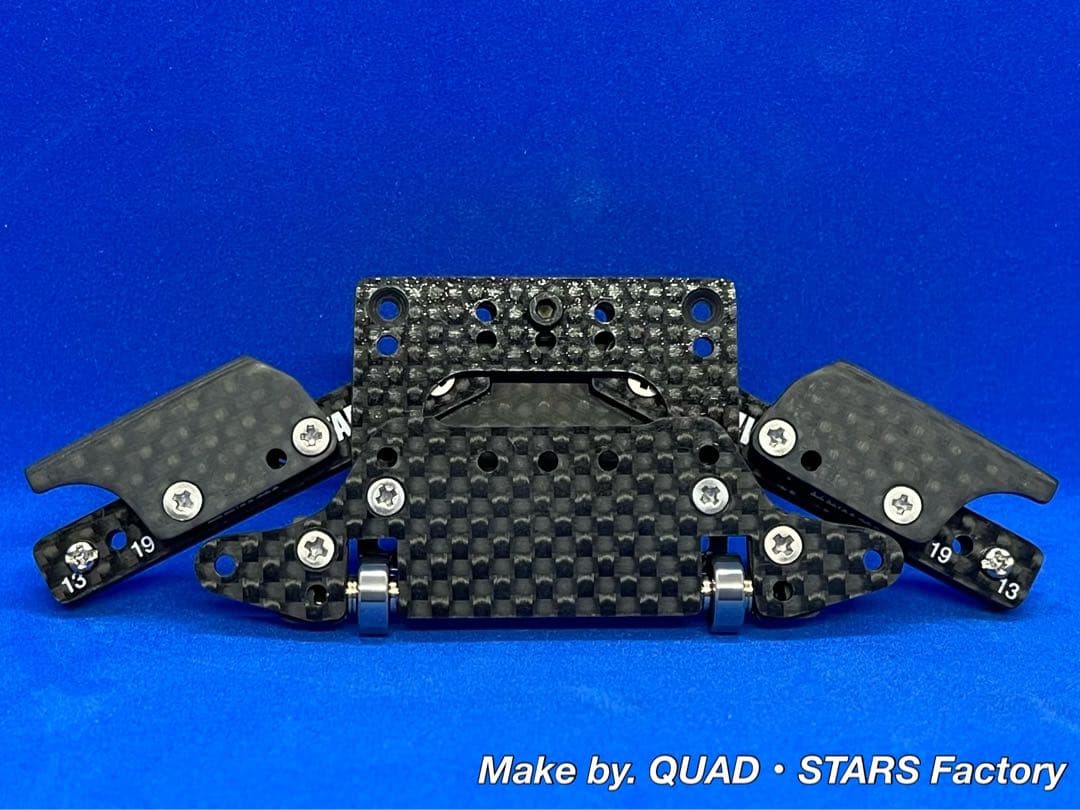 【ミニ四駆・MS用】2軸ATピボット＋1軸リヤアンカー＋リヤスキッド＋お辞儀防止