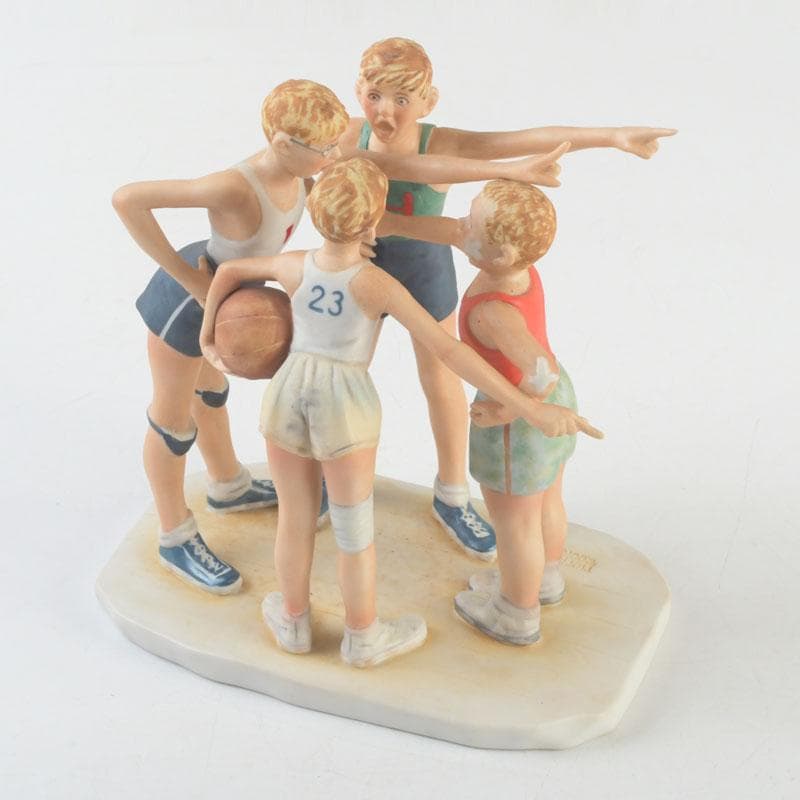 ノーマンロックウェル　フィギュリン　陶器人形　置物　C　9303