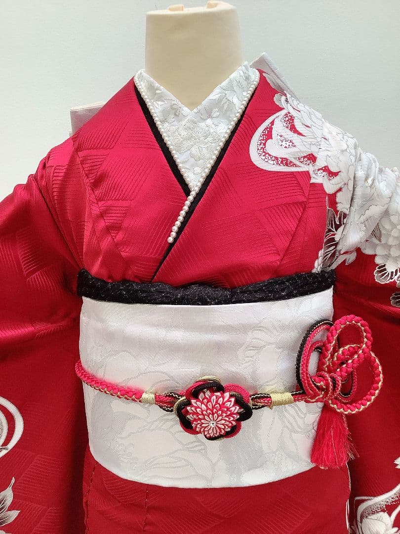 赤　振袖フルセット