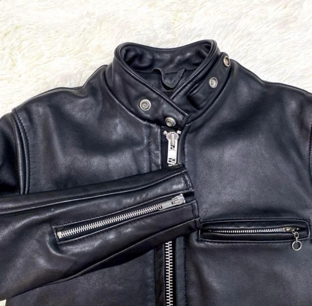 schott ショット シングルライダースジャケット641sp ライナー付き