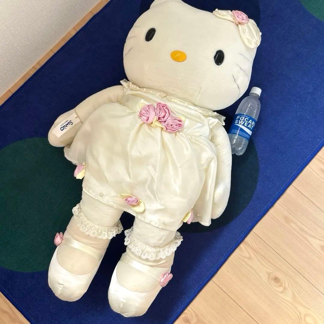 希少　ハローキティ24周年限定バースデードール特大ぬいぐるみ　ローズキティ　足長