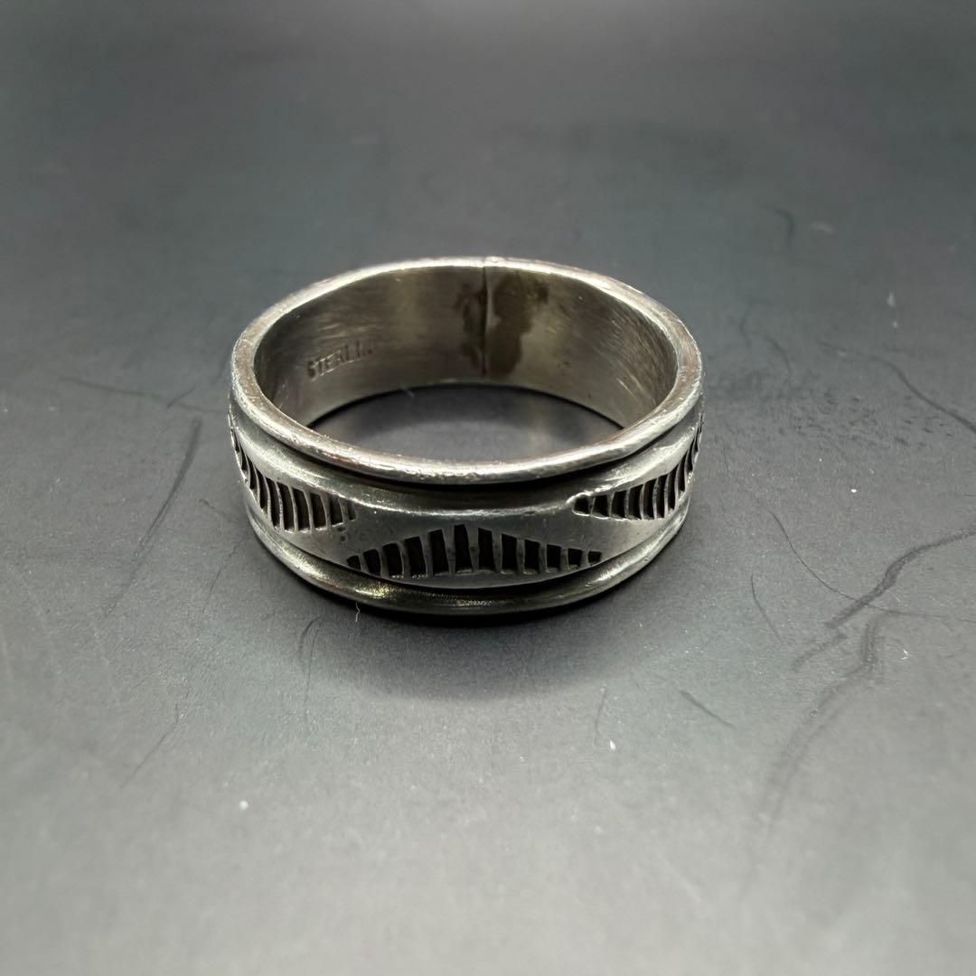 【NAVAJO】Bruce Morgan シルバーリング 18号