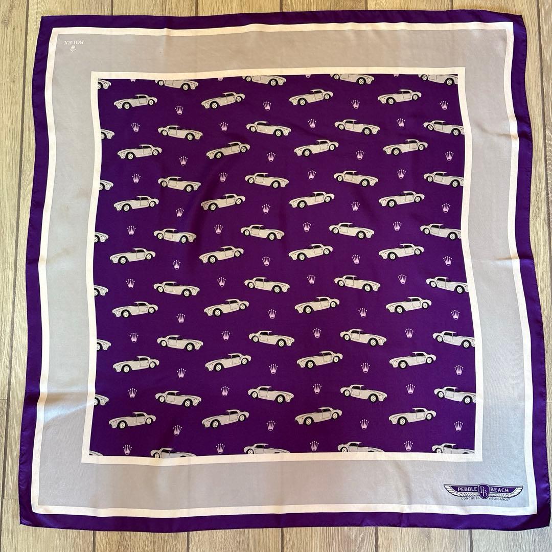 ROLEX×PEBBLE BEACH シルクスカーフ