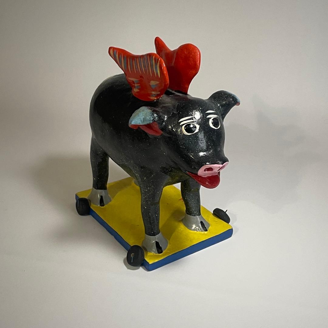 ヴィンテージ メキシコ トナラ フォークアート オブジェ