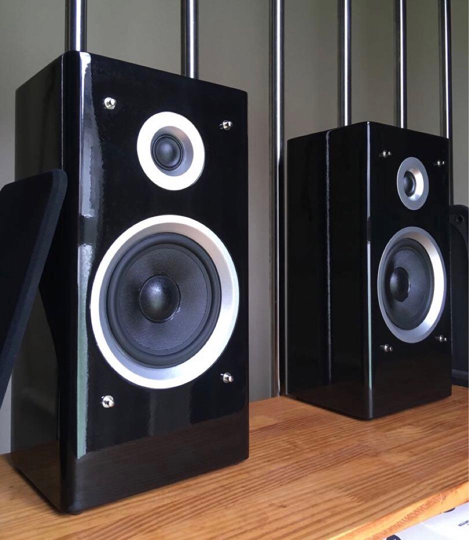 [お勧め] 端子に難 小型 不明 スピーカー ペア