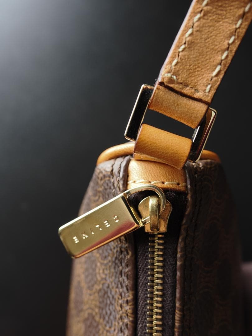 CELINE セリーヌ マカダム アクセサリーポーチ ショルダーバッグ