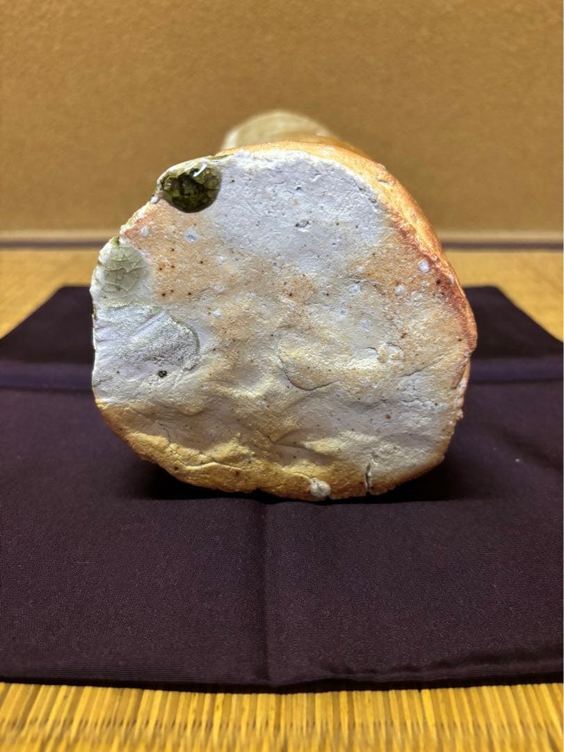 立花大亀　自作　信楽花入　巻ずし　寺垣外窯　杉本貞光　信楽焼