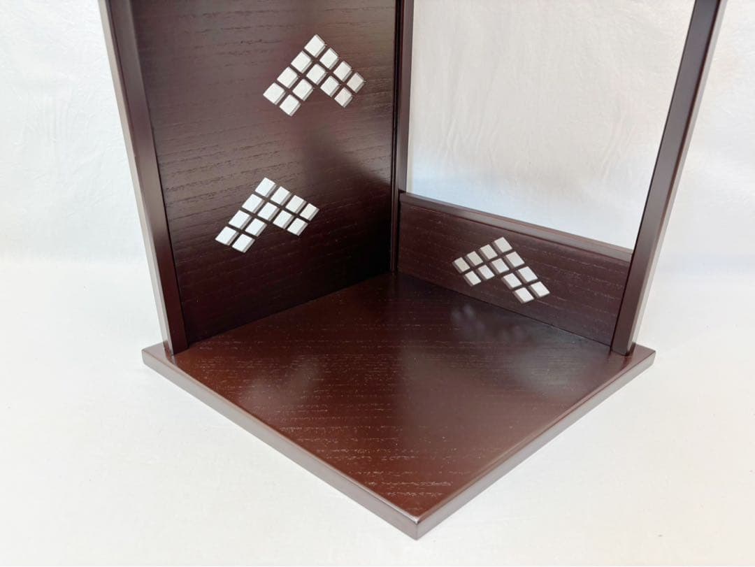 ほぼ未使用 茶道具 秀斎作 淡々斎好み 徒然棚 溜塗 組立式 元箱