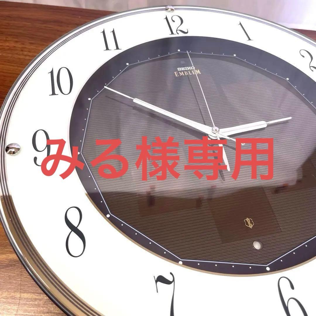 SEIKO エンブレム 水晶時計 HS527K 34.5cm 動作確認済