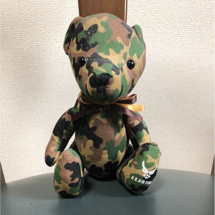 迷彩柄テディベア