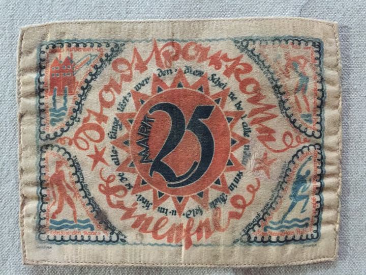 ドイツ1921年 25マルク 布幣