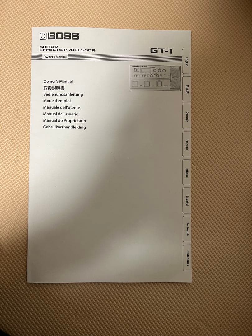 BOSS GT-1 ギターエフェクター　アダプター付き
