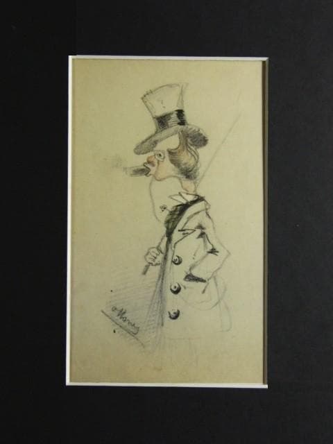 クロード・モネ、葉巻を吸う伊達男、希少画集画、新品高級額、額装付