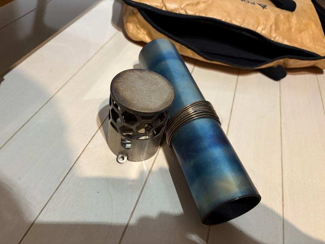 POMOLY TIMBER チタン薪ストーブ 軽量 2.3Kg ガラス窓付き