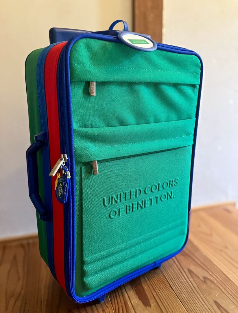 【希少・良品】ベネトン キャリーケース ヴィンテージ　レトロカラー