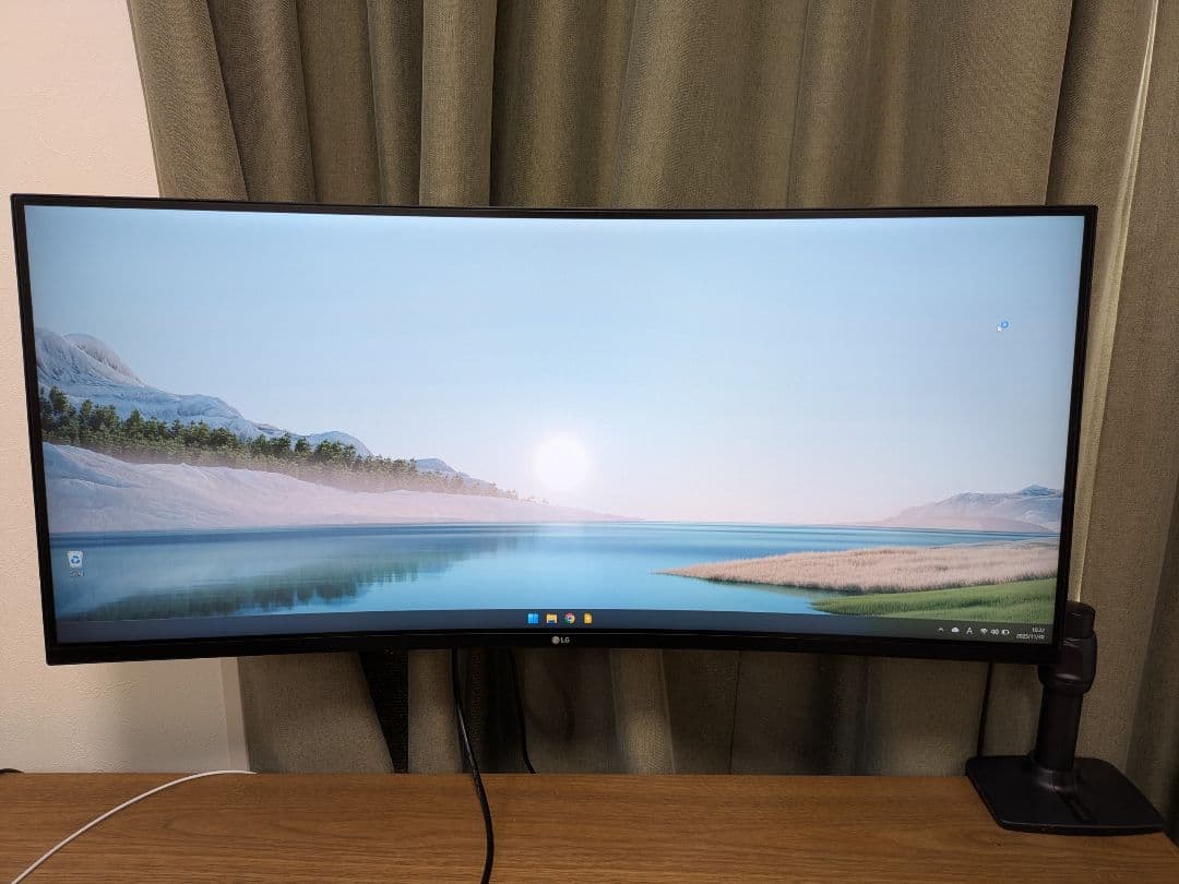 LG 35WN75C-B 35インチ曲面ウルトラワイドモニター