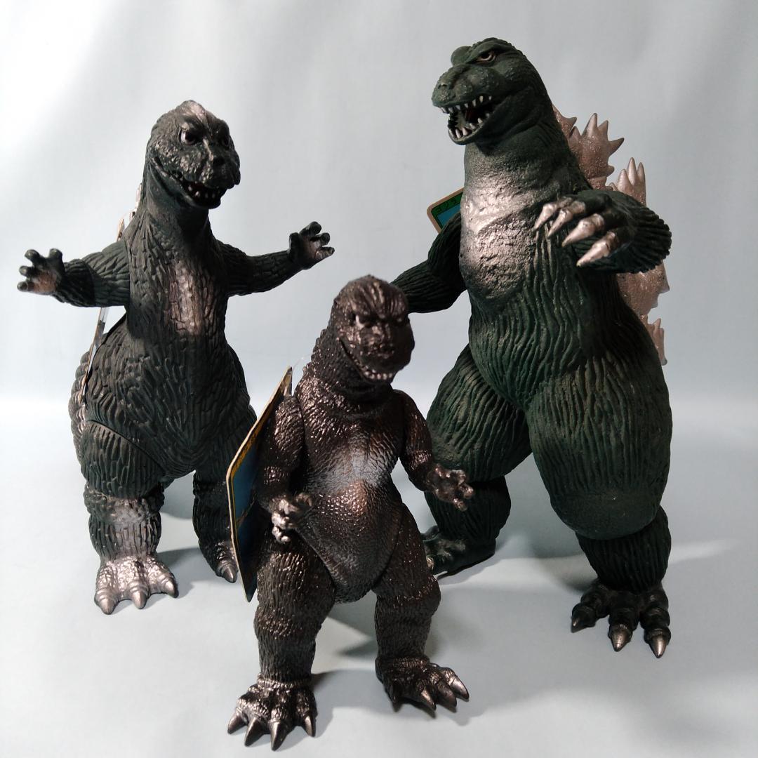 【タグ付 未使用】当時物 バンダイ キンゴジ モスゴジ ８４ゴジ ３点セット