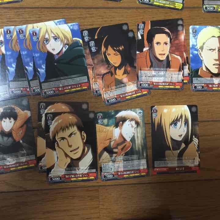 ヴァイスシュバルツ 進撃の巨人 赤 C、U、R 画像追加！