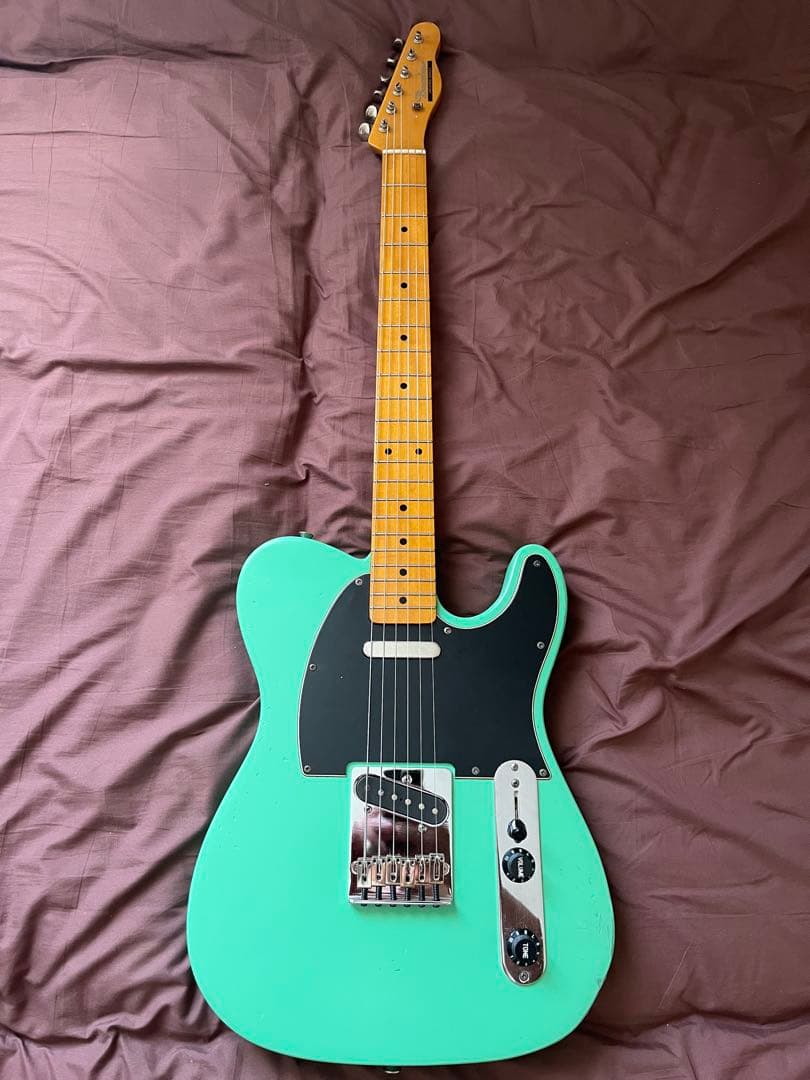 【調整済】Bacchus テレキャスター　銀ロゴ　希少　エレキギター　改造品